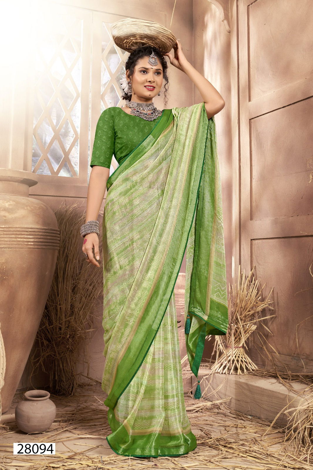 Yashvi By Vallabhi Printed Designer Brasso Sarees Wholesalers In Delhi